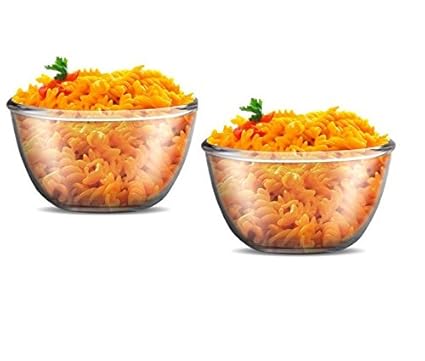 Treo Borosilicate Glass Mixing Bowl Microwave Safe Combo of 2