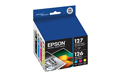 Epson T127120-BCS DURABrite Ultra Black & Color Combo Pack Extra High Capacity Cartridge Ink