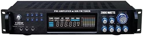 PYLE PRO P2001AT Hybrid Amp &amp; AM/FM Tuner (2,000 Watt) - ONE YEAR Warranty
