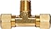 Anderson Metals Brass Tube Fitting, Tee, 1/4