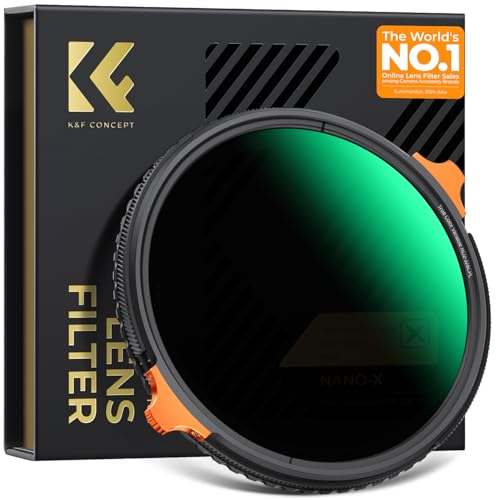 K&F CONCEPT Nano-X True Colour ND Filter 67 mm Polarising Filter & ND2-ND32 (1-5 Stops) 2-in-1 Multifunctional CPL & Grey Filter