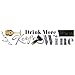 RoomMates RMK2373SCS Keep Calm & Drink Wine Quote Peel and Stick Wall Decals