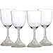 Lily's Home LED Light Up Flashing Wine Cocktail Glasses. Color Changing. Set of 4.