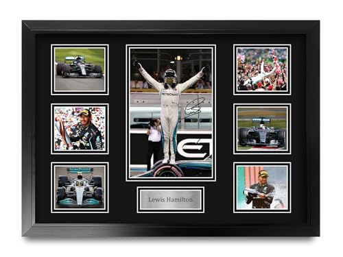 Lewis Hamilton (A2 Framed)