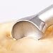 Ice Cream Easy Scoop Handle Simple One Piece Aluminum Design Easy Release 24 Scoops per Gallon, 3-Ounce, Silver