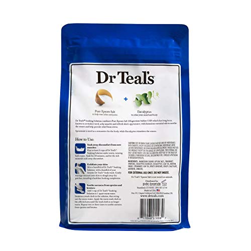 Dr Teal's Epsom Salt Bath Combo Pack (6 lbs Total), Relax & Relief with