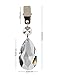 yueton Pack of 4 Metal Clip Crystal Glass Teardrop Pendant Tablecloth Weights