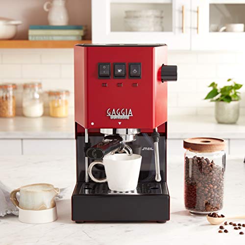 Gaggia RI9380/47 Classic Pro Espresso Machine, Cherry Red Pricepulse