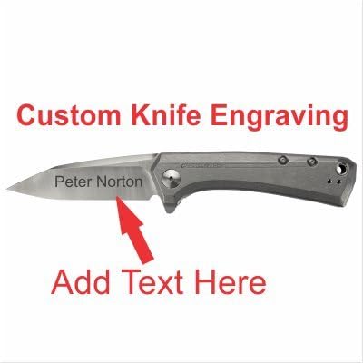 ZERO TOLERANCE 0808 TODD REXFORD SATIN BLADE, TITANIUM HANDLE FOLDING KNIFE CUSTOM ENGRAVING