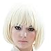 New Fashion Short Straight BoB Sexy Stylish Heat Resistant Synthetic Hair Wig with Wig Cap ( Blonde)