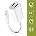 iPhone 7 Lightning Adapter & Splitter, Headphone Audio & Charge Adapter Cable with Dual Lightning Ports for iPhone 7/7 plus and iOS 10 or Later