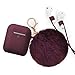 Airpods Case - BlUEWIND Drop Proof Air Pods Protective Case Cover Silicone Skin for Apple Airpods 2 & 1 Charging Case, Cute Fur Ball Airpods Keychain/Strap, Burgundy primary