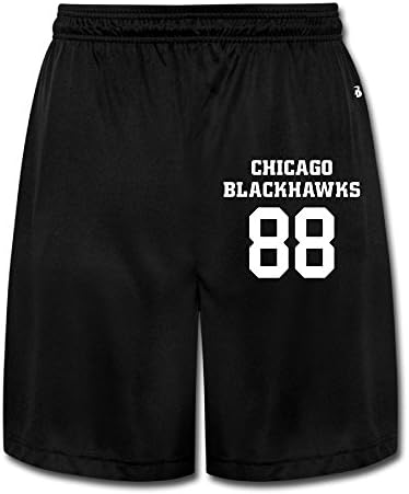 AOLM Mens Performance Shorts Sweatpants Trousers 88# Ice Black XL.