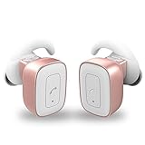 New Wireless Bluetooth 4.1 Headset Headphone, Retractable and Foldable Neckband Style Headphones with Different Size Earbud(Black)