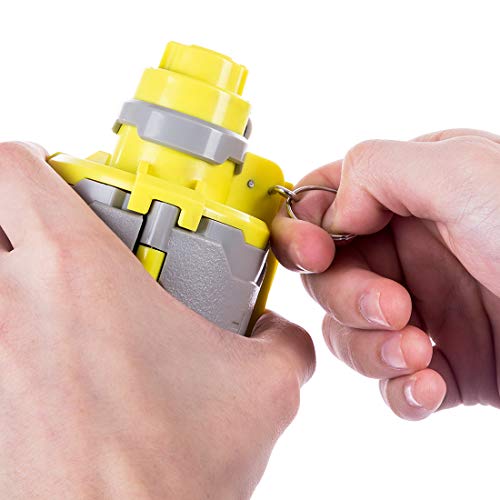 Goshfun T238 V2 Grenade, Tactical Foam Bullet Ball Grenade Water Bullet Bomb for Nerf CS Game - Grey + Yellow