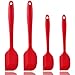 Silicone Spatula,Xpatee 4-piece 600ºF Heat-Resistant Baking Spatulas Non-stick Flexible Rubber Spatulas with Stainless Steel Core (Red)
