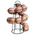 Vencer Deluxe Modern Spiraling Design Metal Freestanding Egg Skelter/Dispenser Rack (Black) VKO-001