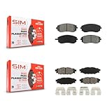 SIM Front Rear Semi-Metallic Brake Pads Kit