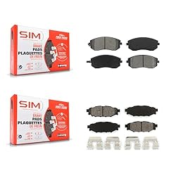 SIM Front Rear Semi-Metallic Brake Pads Kit