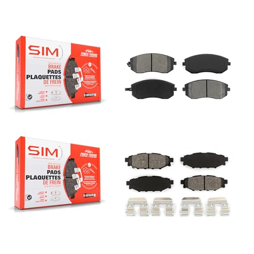 SIM Front Rear Semi-Metallic Brake Pads Kit