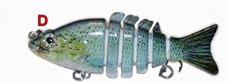 3 3/8" Multi Jointed Fishing Lure Swimbait Crankbait D