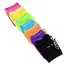 Haodeba 7 Pairs Stretchy Fingerless Fishnet Gloves for Parties, Assorted Brighted Color