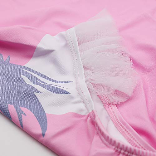 Baby Toddler Girl Unicorn Swimsuit-One Piece Swimwear Infant Toddler Cartoon Sunsuits Bathing Suits for Baby Girls Age1 2 3 4 5 6 7 - Thumbnail 2