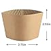 SPRINGPACK Coffee Sleeves - 500 count Disposable Corrugated Hot Cup Sleeves Jackets Holder - Kraft Paper Sleeves Protective Heat Insulation Drinks Insulated Fits 12,16,20,22,24 oz Coffee Cups