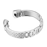 Bands for Fitbit Alta HR and Alta, Replacement Metal Small Large Super Classy Updated Wrist band Silver Rose Gold by GHIJKL