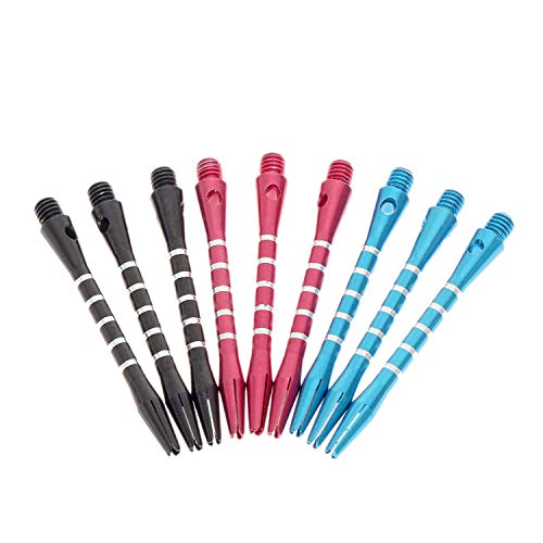 Lvcky Dart Stems,Lvckya 3 Sets/9pcs of Aluminum Medium Darts Shafts Harrows Dart Stems Throwing Fitting Toy New