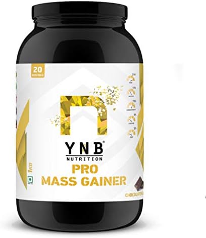 YNB Nutrition Pro Mass Gainer 1 KG Chocolate, 20 Serving, High Calorie Mass Gainer/Weight Gainer, Mass Gainer Pro