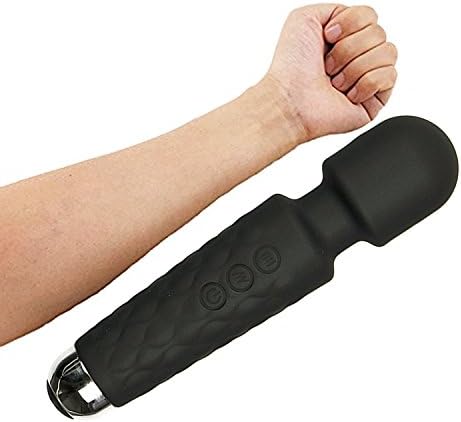 ABUBYA Wireless Wand Massagers Cordless Massager Handheld Electric Wand Massagers for Neck Back Sports Massage Muscle Aches and Physical Sports Fleetness Recovery And Friendly Travel Gift,Onyx