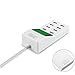 USB Charger Power Strip,Peralng 8 Ports USB Travel Charger Desktop Multi Universal Super Charging Strips station Power Adapter Intelligent Security Multifunction Protection