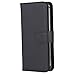 Abacus24-7 Galaxy S7 Edge Case [Mirror Wallet] with Flip Cover, Black