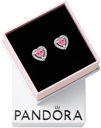 アクセサリー Pandora Elevated Heart Stud Earrings Amazon.com: PANDORA Sparkling Elevated Heart Stud Earrings