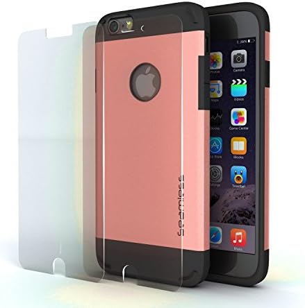 Seamless Phone 6|6S (4.7) Cover | CASE with Tempered Glass Screen Protector, Best for Apple Phone - Heavy Duty Shock Absorbing TPU - Ultra Protective Skin - Rose Gold (Compatible with Apple iPhone)