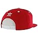adidas Originals Men's Trefoil Chain Flatbrim Snapback Cap, Scarlet/ White, One Size