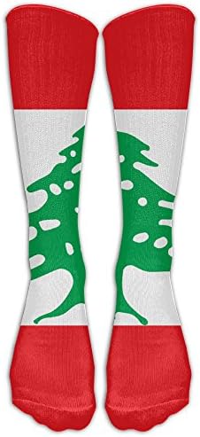 WEN7Q Flag Of Lebanon Comfortable Athletic Sport Socks Long Socks Tube Sock Unisex