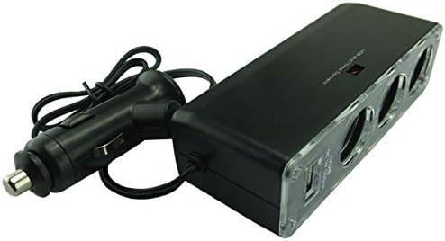 Cool knight Three Way Car Cigarette Lighter Usb Power Supply Distributor
