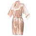 Find Dress Women's Silky Robe Bridesmaid Robes Lace Robe for Bridal(FBA Free Return)