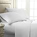 1500 Supreme Collection Dobby Striped Sateen 4 Piece Bed Sheet Set Deep Pocket - Premium Hotel Style Bed Sheets & Pillowcase Set - Wrinkle Free Hypoallergenic Bedding -CHECKERED DOBBY - King, White