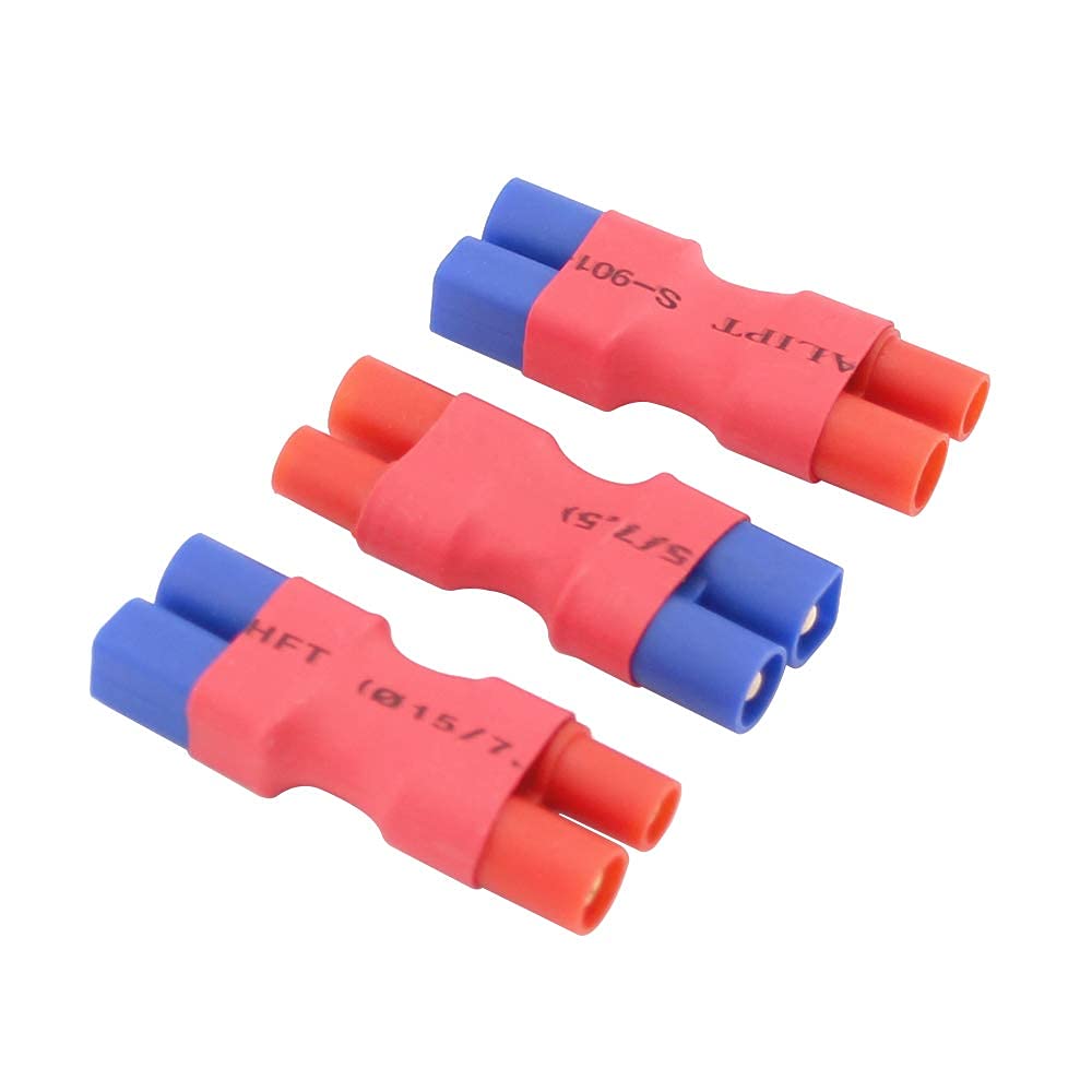 BDHI 3pcs No Wires Connector: Female 3.5MM Bullets to Male EC3 Adapter for Super Tigre(BDHI-73)