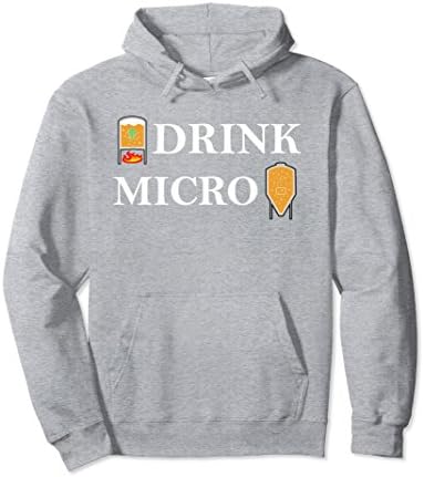 Unisex CRAFT BEER DRINK MIRCO BEER HOODIE FOR THE ENTHUSIAST Medium Heather Grey