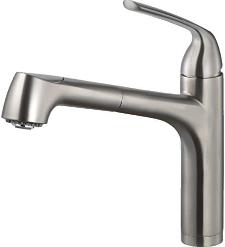 Houzer CALPO-561-BN Calia Pull Out Kitchen Faucet, Brushed Nickel