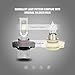 SIRIUSLED SP Series 5202 High Power Ultra Bright LED Fog Light Bulb 5000 Lumen Super Compact Fanless Pure White 6000K Lamp Pack of 2