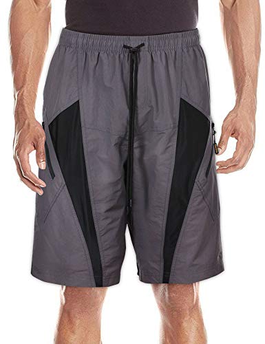 HAMSWAN Men's Loose-Fit Padded Breathable Bike Shorts for Cyclin, L