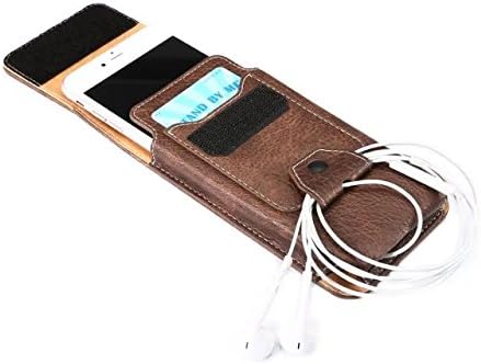 Yinoinge Universal leatherette Cellphone Waist Pouch For Apple iphone6plus 7plus 8plus Galaxy S6 Edge + Galaxy S7 S8plus S9 S9plus Motoro G5s Plus/G5 Plus LG G6 Plus HTC U11 with Belt Clip Hook loop