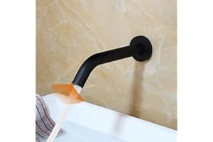 Bathroom Faucet Gold Wall Mount Sensor Faucet Automatic Hands Free Touch Sensor Bathroom Sink Tap Faucet Hot Cold Mixer (Colo