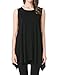 JollieLovin Womens Plus Size Loose-fit Sleeveless T-shirt Tank Tunic Top