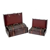 Cardinal Leather Trunk (Set of 4)